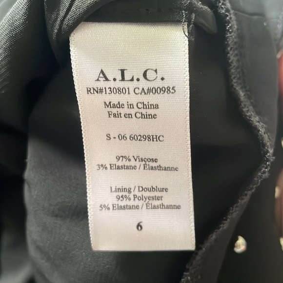 ALC Black Madison Studded Embellished Cady Stretch Crepe Dress - Picture 5 of 5